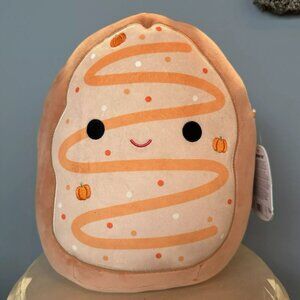 NEW! Squishmallows 11" Tadd the Frosted Pumpkin Donut RARE Orange Soft Plushie